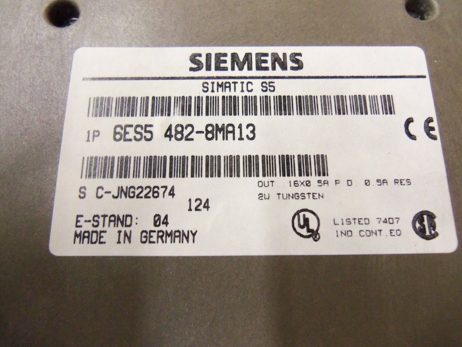 SIEMENS SIMATIC S5 6ES5482-8MA13 DIGITAL I/O MODULE *USED*