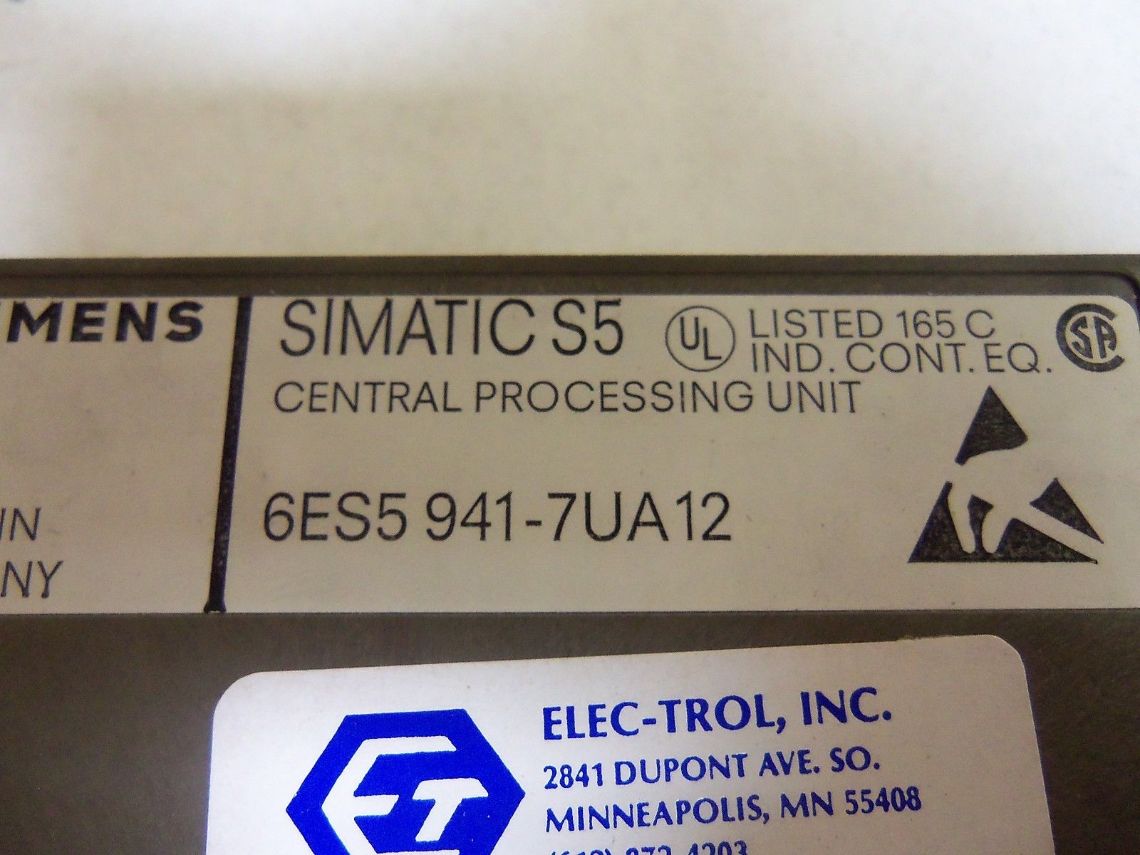 SIEMENS 6ES5 941-7UA12 *USED*