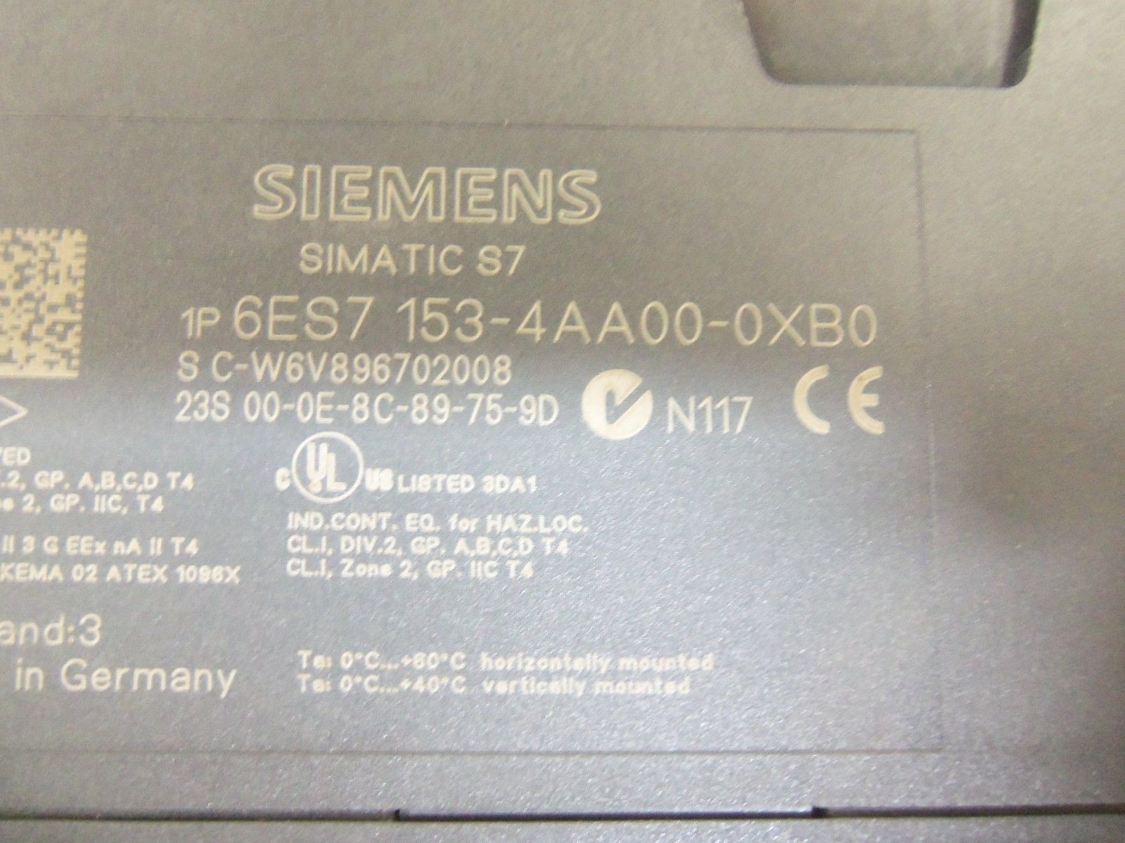 SIEMENS 6ES7-153-4AA00-0XB0 MODULE *USED*