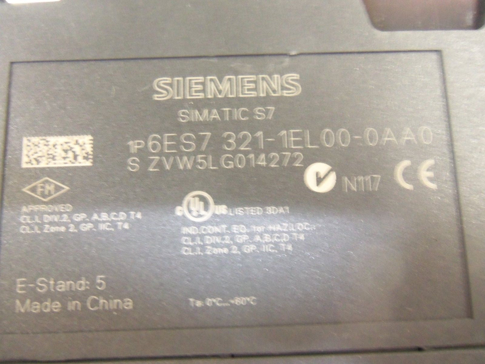 SIEMENS 6ES7-321-1EL00-0AA0 MODULE INPUT *USED*