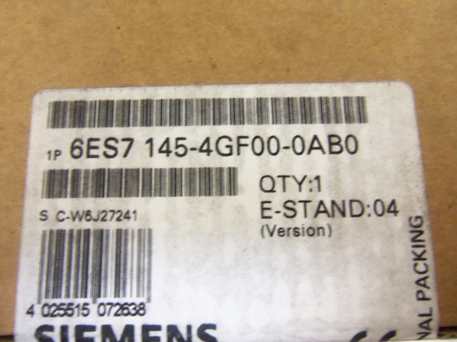 SIEMENS 6ES7 145-4GF00-0AB0 *SEALED*