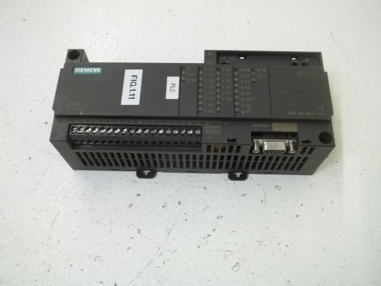 SIEMENS 6ES7214-1AC01-0XB0 CPU MODULE (AS PICTURED)*USED*