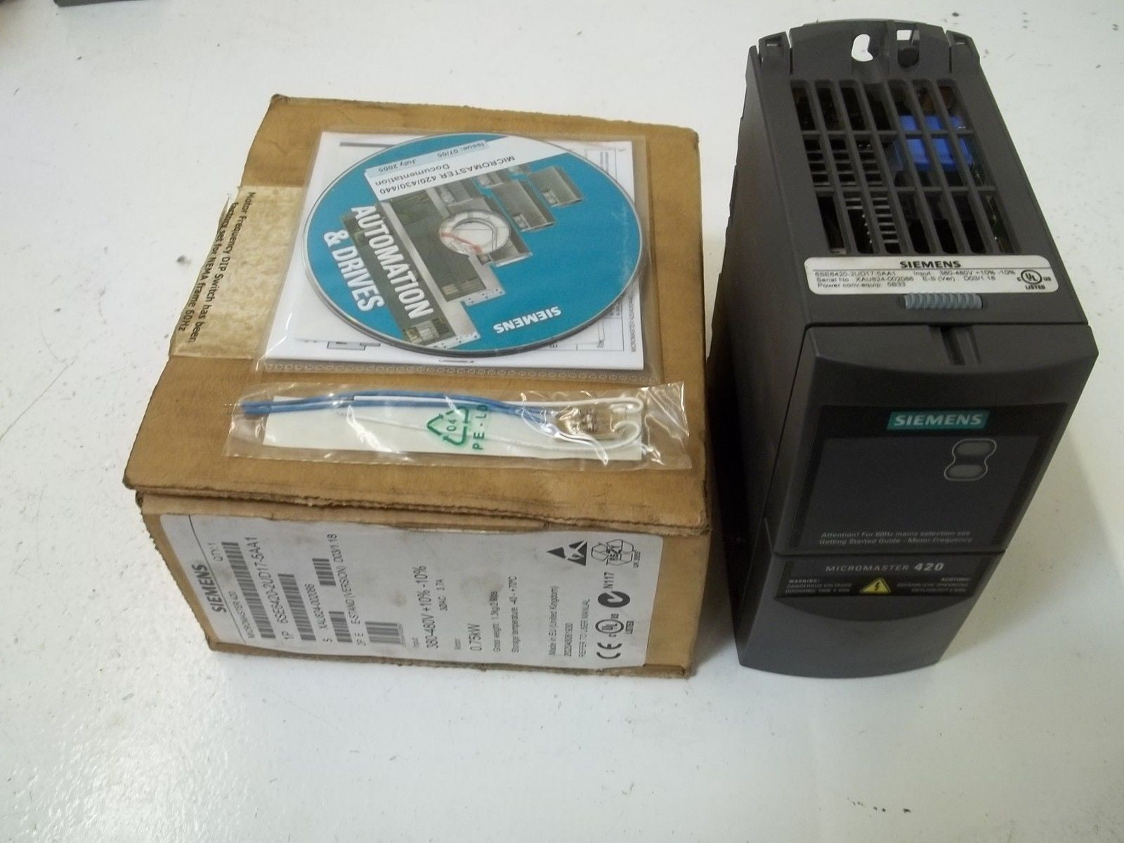 SIEMENS MICROMASTER 420 6SE6420-2UD17-5AA1 DRIVE  *NEW IN BOX*