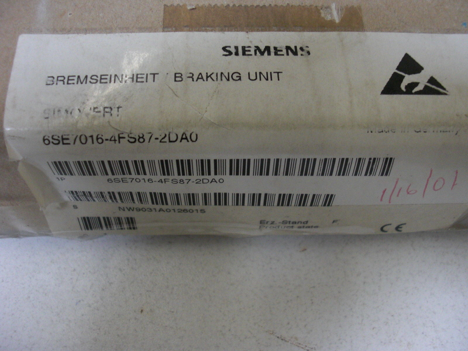 SIEMENS 6SE7016-4FS87-2DA0 *NEW IN BOX*