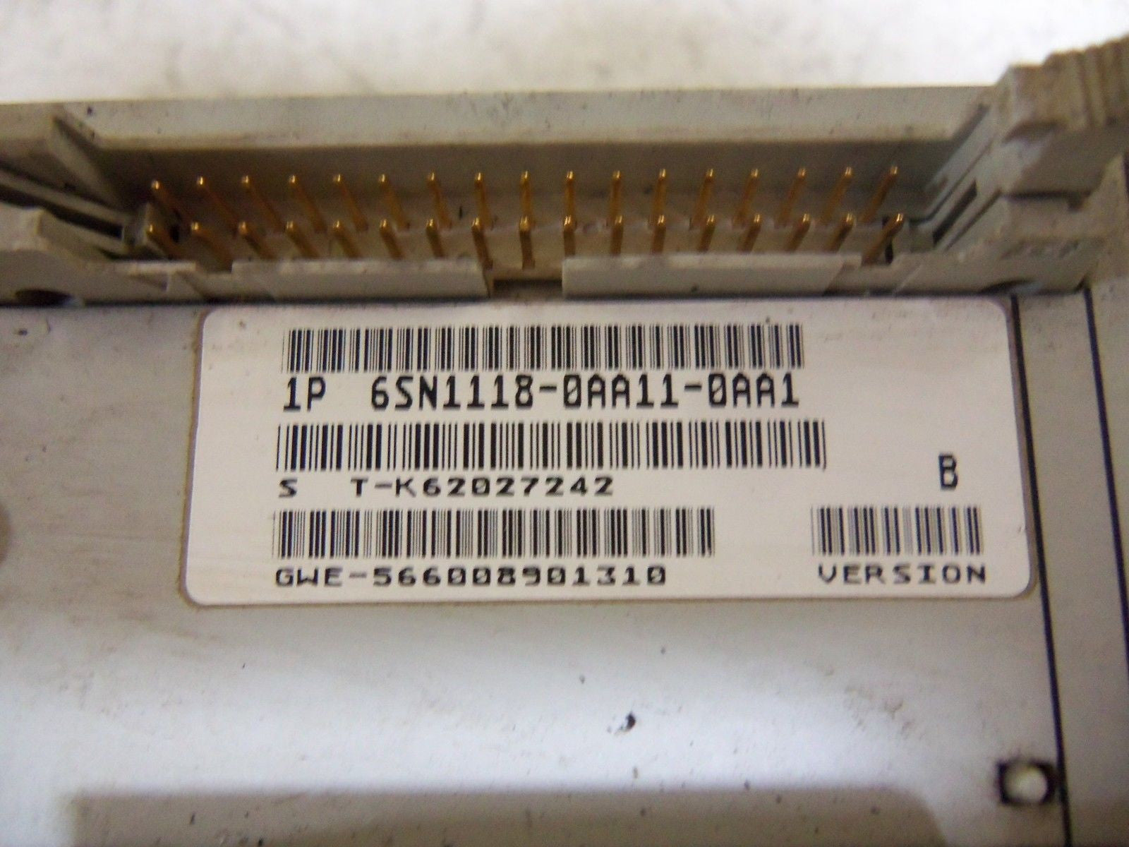 SIEMENS 6SN1118-0AA11-0AA1 DRIVE SINGLE AXIS CONTROL AC *USED*