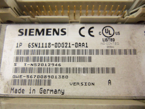 SIEMENS 6SN1118-0DG21-0AA1 *USED*