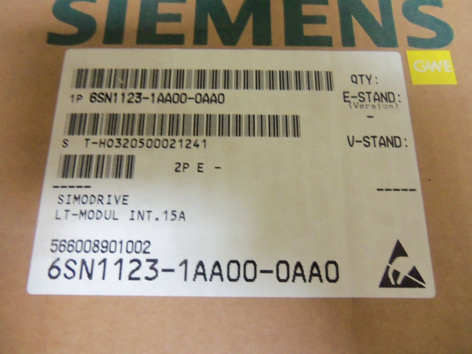 SIEMENS 6SN1123-1AA00-0AA0 POWER MODULE *NEW IN BOX*