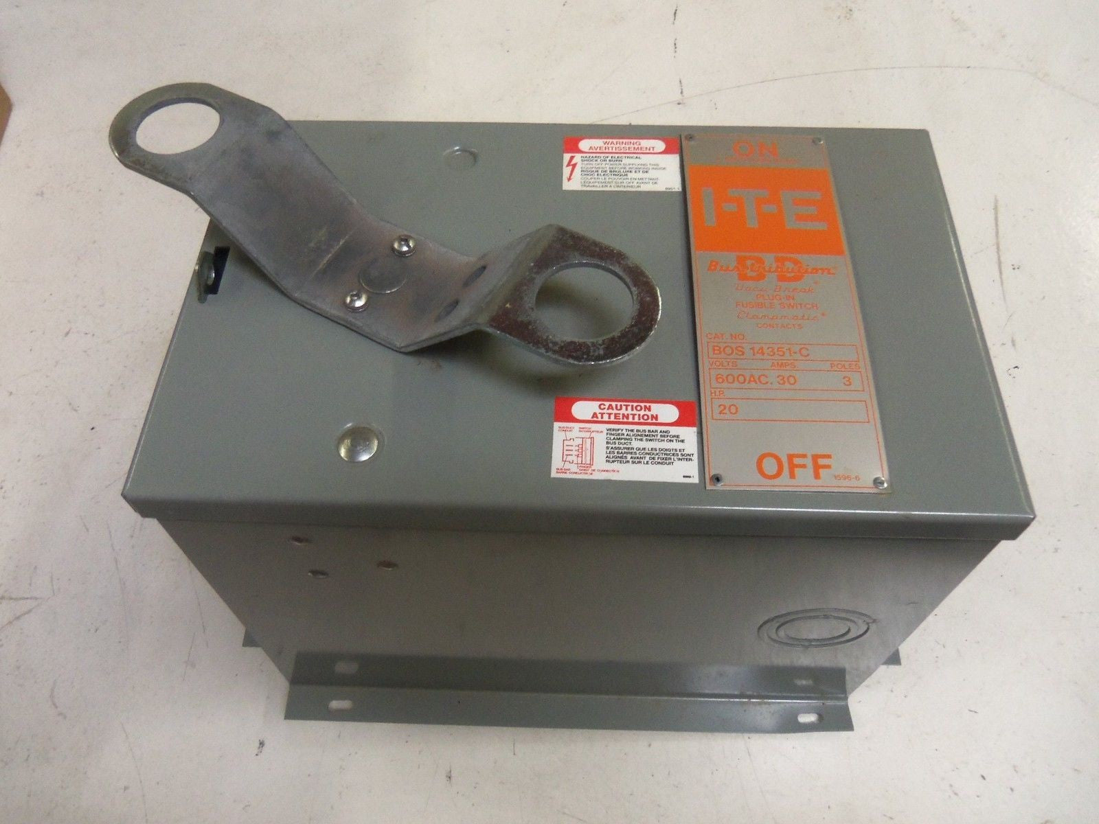 SIEMENS BOS14351-C PLUG-IN FUSIBLE SWITCH *NEW NO BOX*