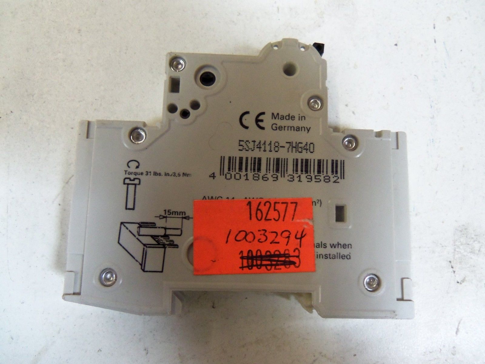 SIEMENS CIRCUIT BREAKER 5SJ4118-7HG40 *NEW NO BOX*