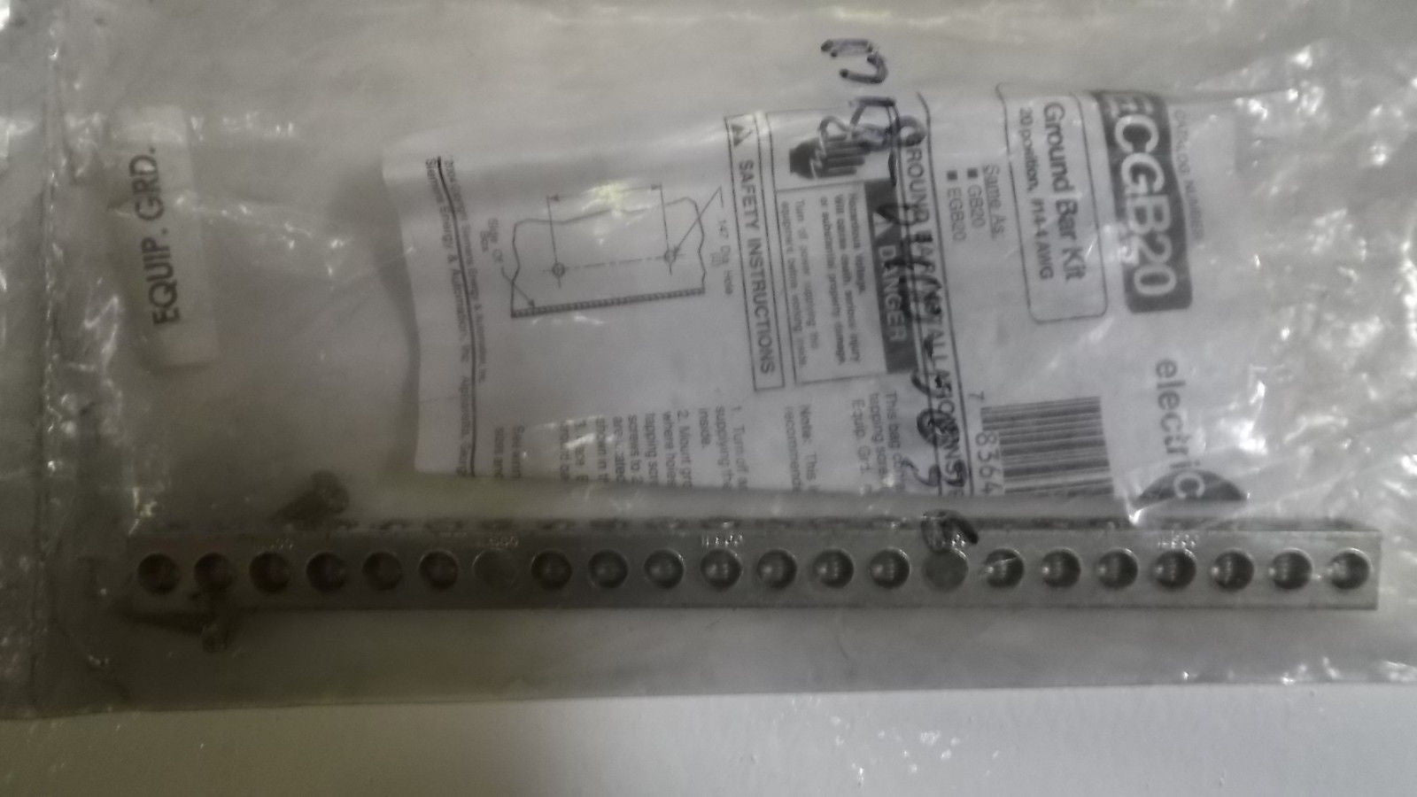 SIEMENS GROUND BAR KIT ECGB20 *NEW IN FACTORY BAG*