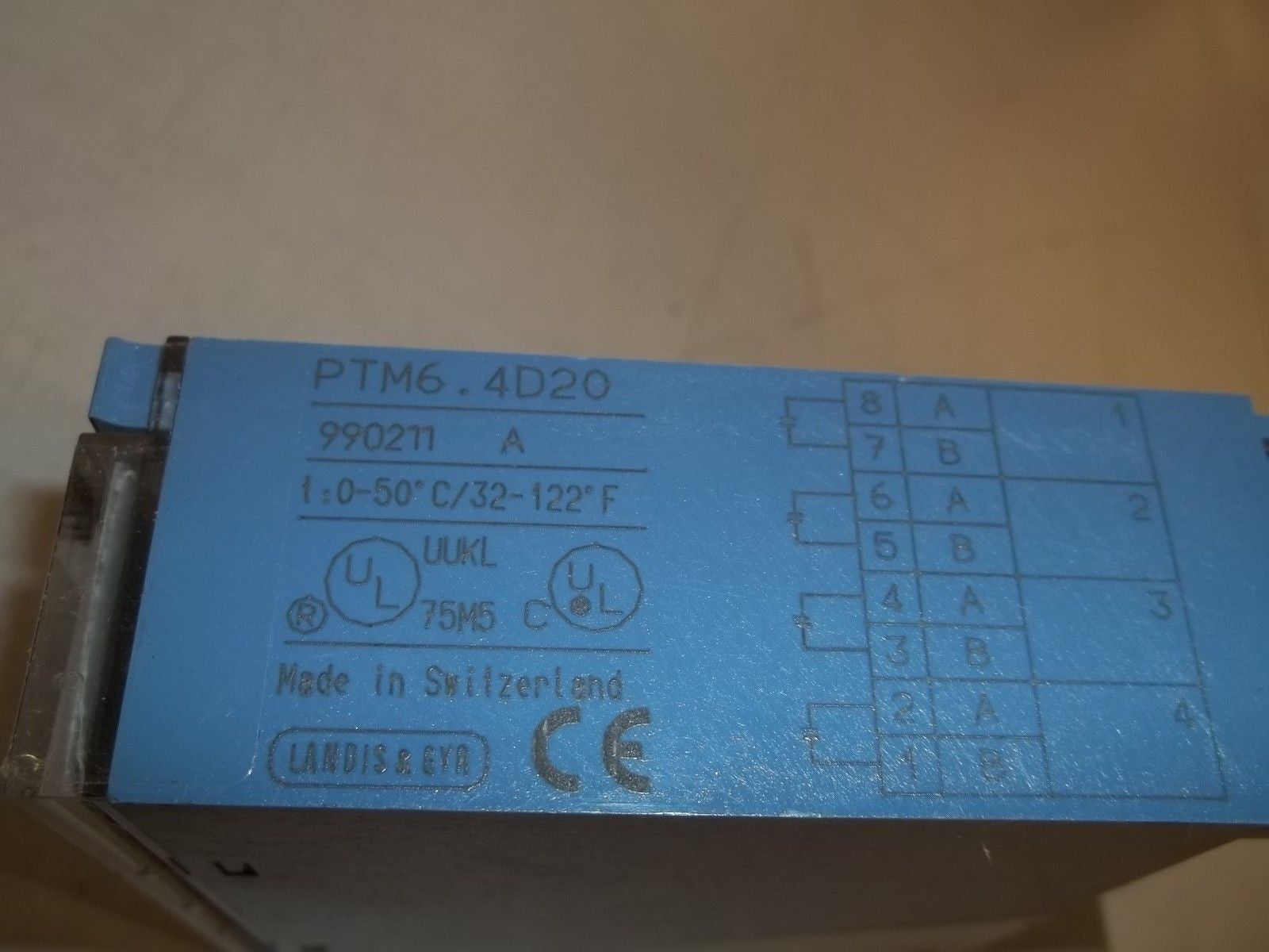 SIEMENS LANDIS & GYR PTM6.4D20 *USED*