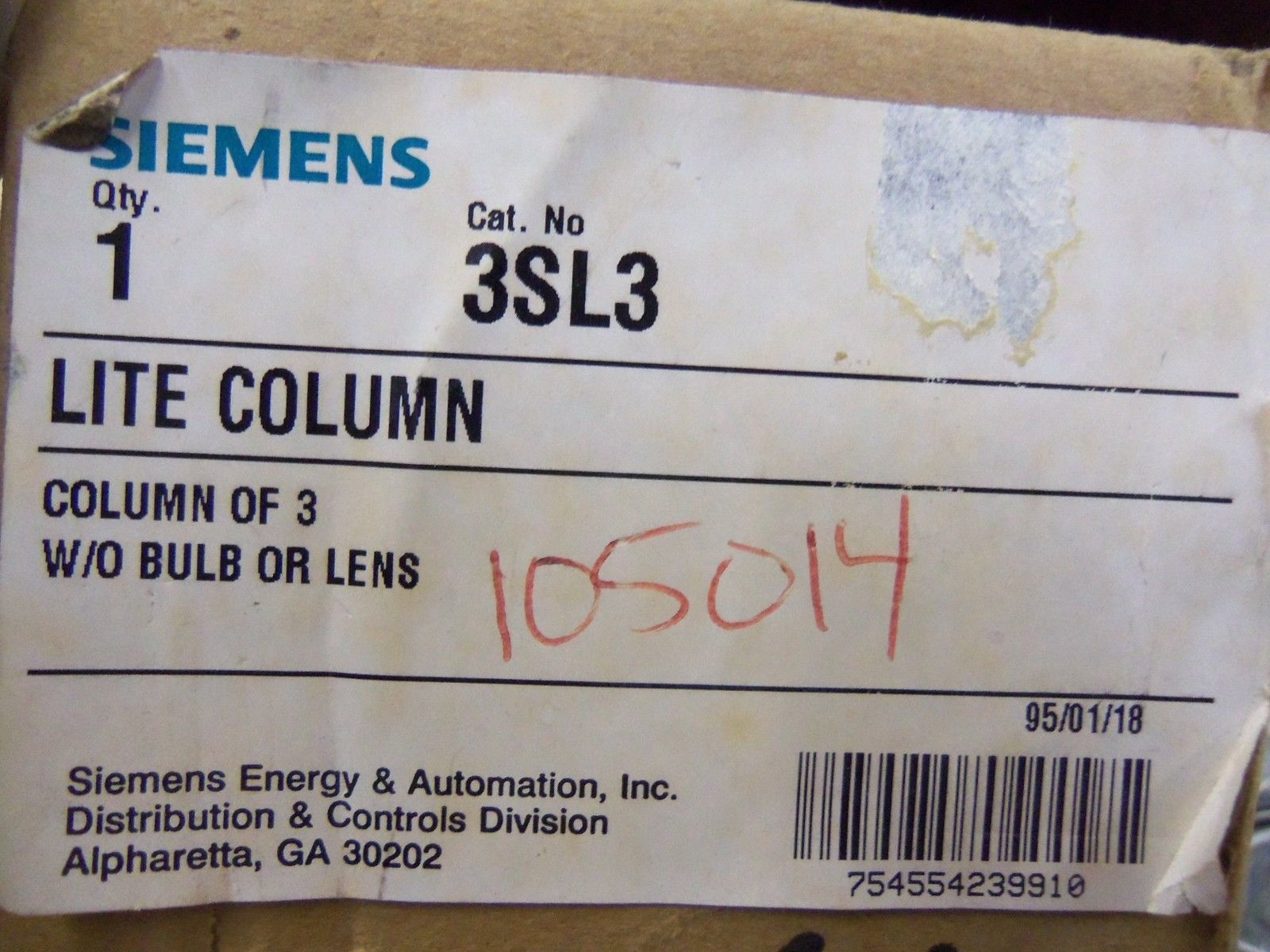 SIEMENS LIFE COLUMN 3SL3 *NEW IN BOX*