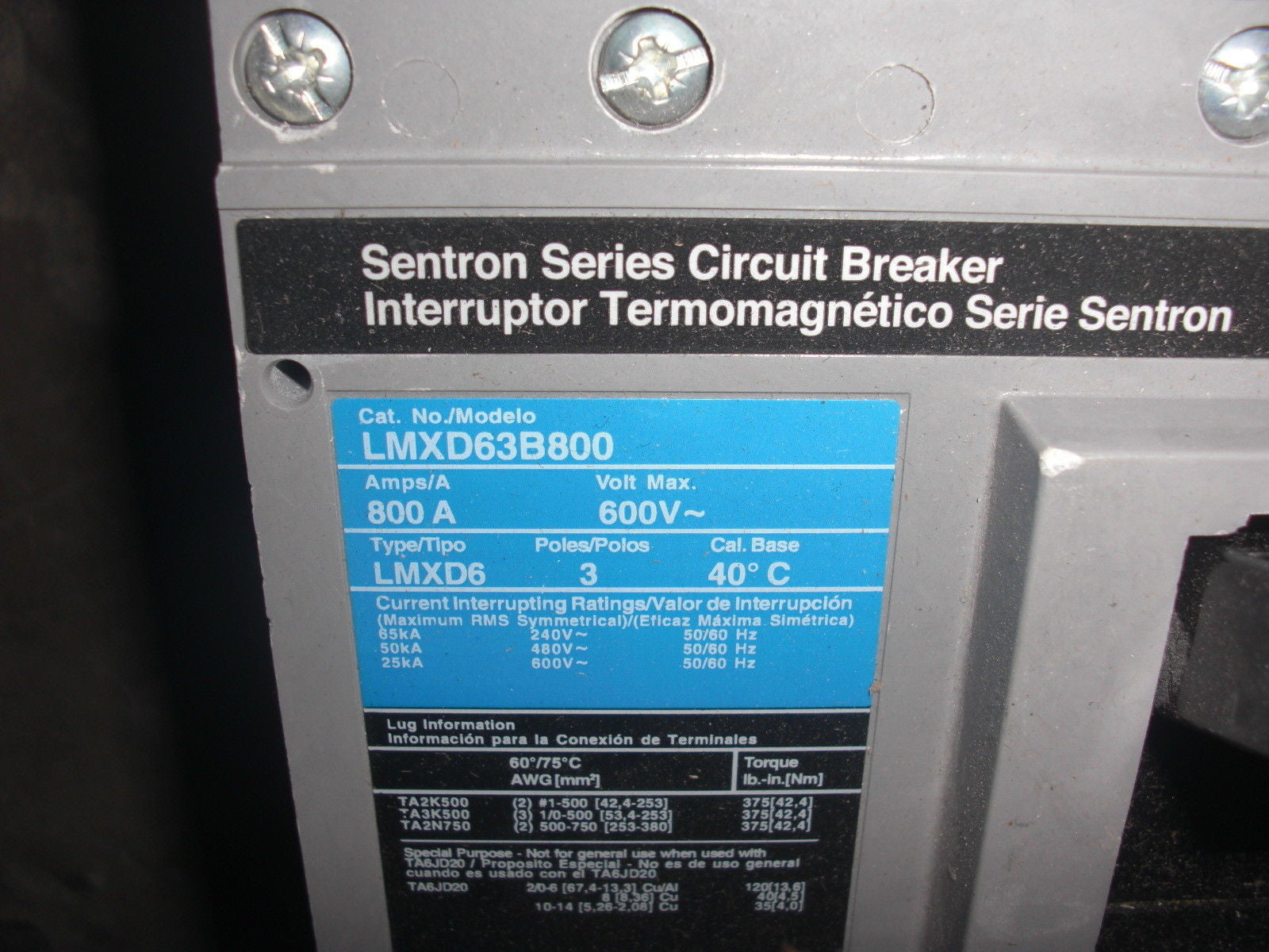 SIEMENS LMXD63B800 *NEW NO BOX*