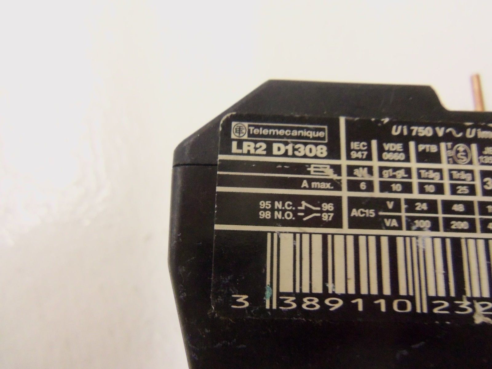 TELEMECANIQUE LR2 D1308 *USED*