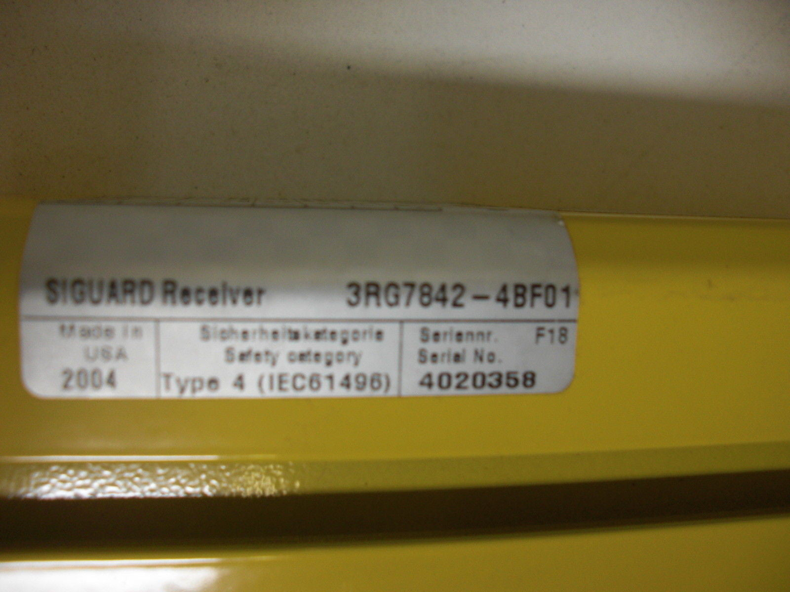 SIEMENS SIGUARD RECEIVER 3RG78424BF01 *NEW NO BOX*