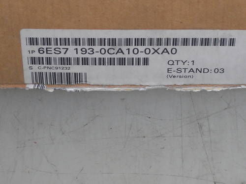 SIEMENS 6ES7 193-0CA10-0XA0 TERMINAL BLOCK *NEW IN BOX*