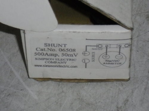 SIMPSON 06508 SHUNT 500A *NEW*