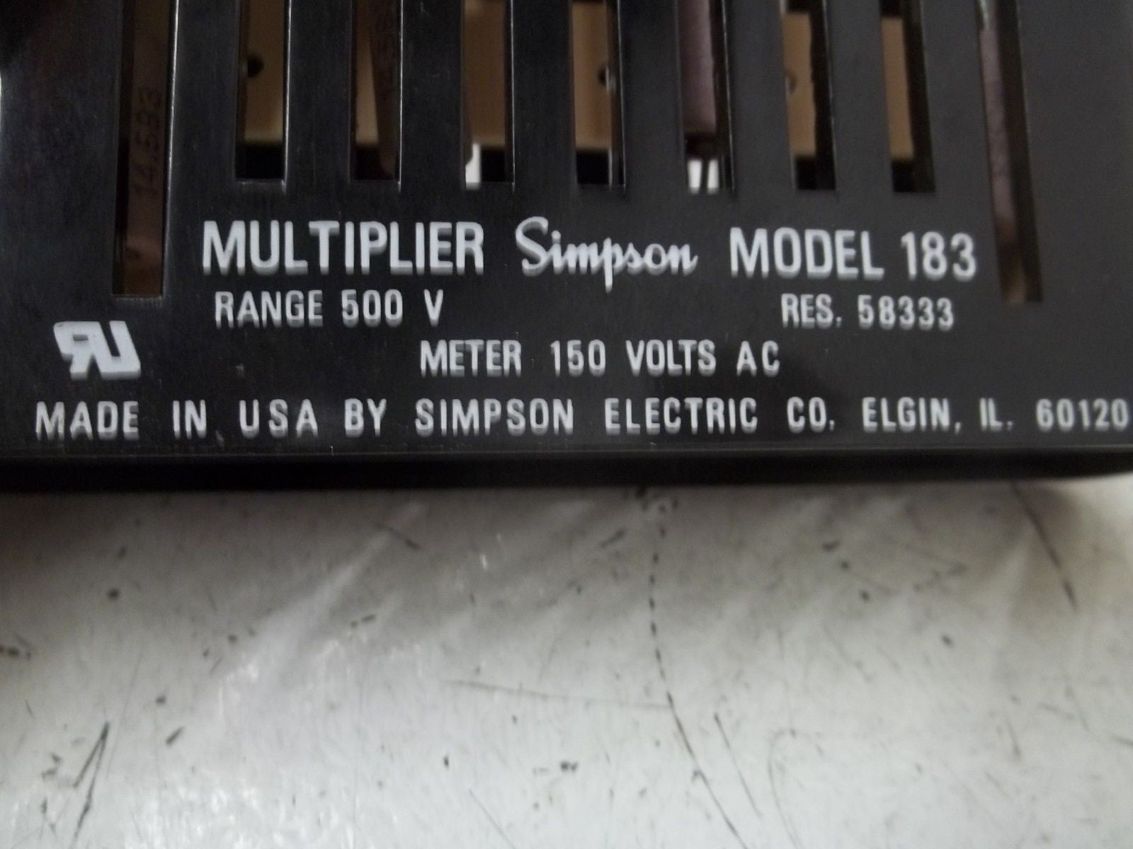 SIMPSON 08562 MODEL 183  MULTIPLIER *NEW IN BOX*