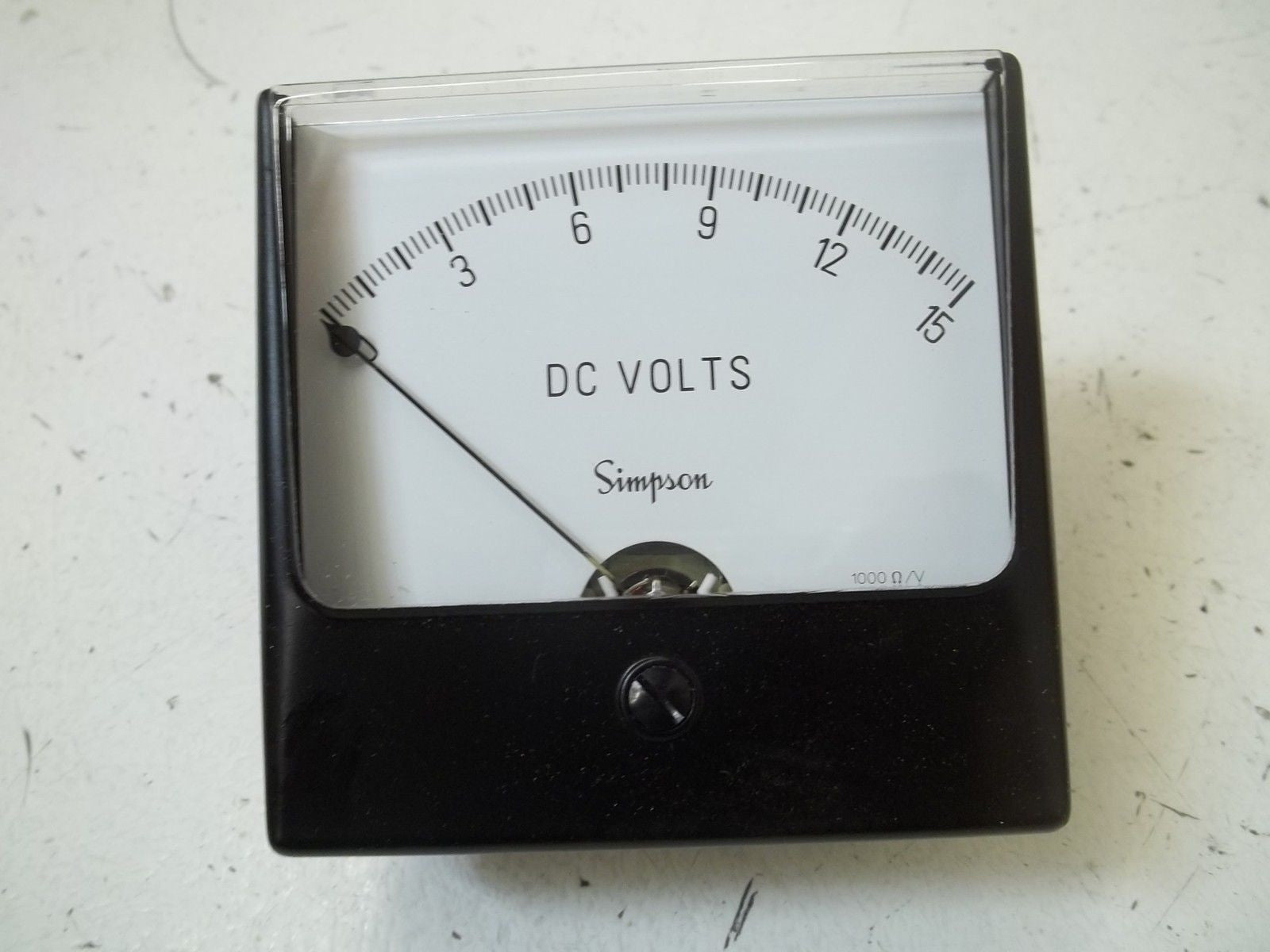 SIMPSON 09750 PANEL METER 0-15(AS PICTURED) *NEW IN BOX*