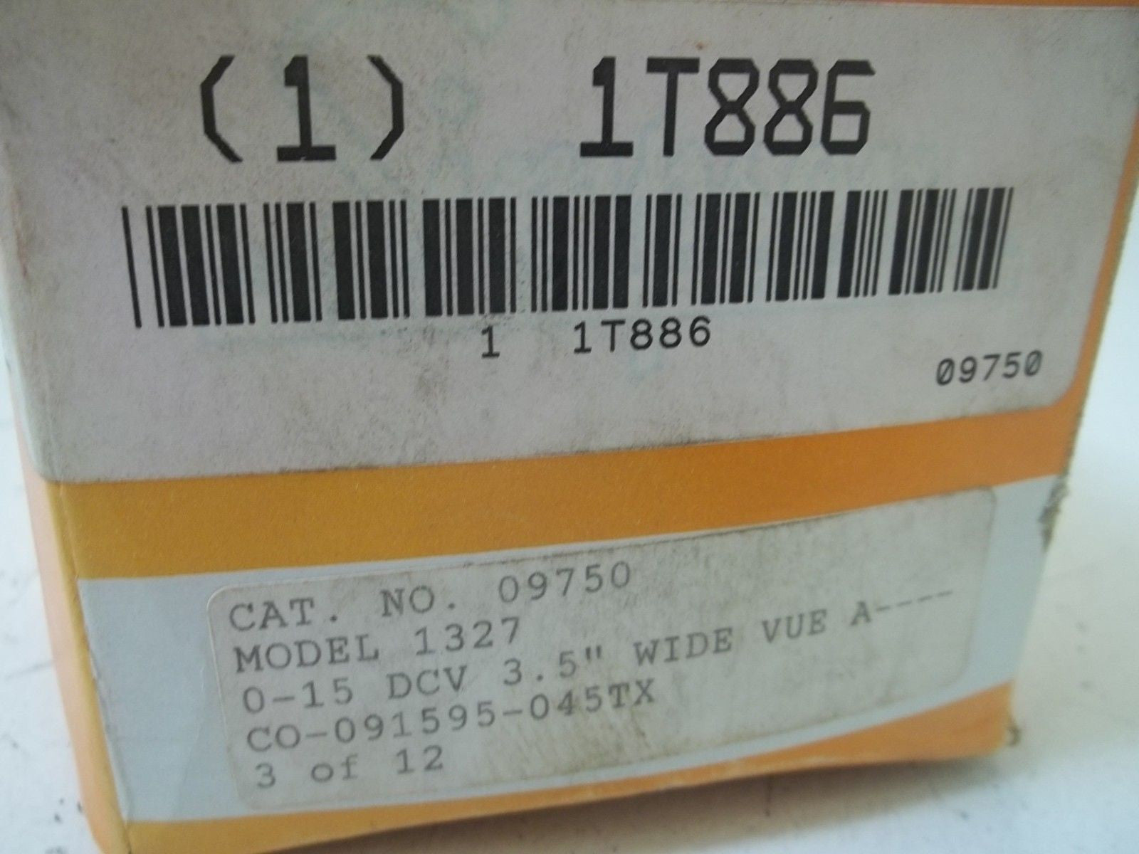 SIMPSON 09750 PANEL METER 0-15(AS PICTURED) *NEW IN BOX*