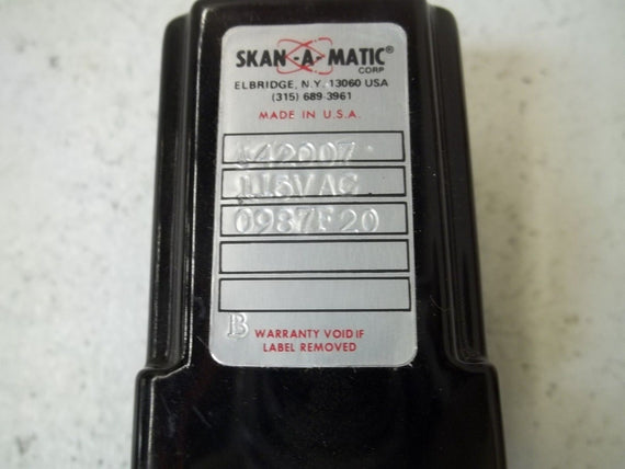 SKAN-A-MATIC T42007 APLIFIER  RELAY 115VAC *USED*