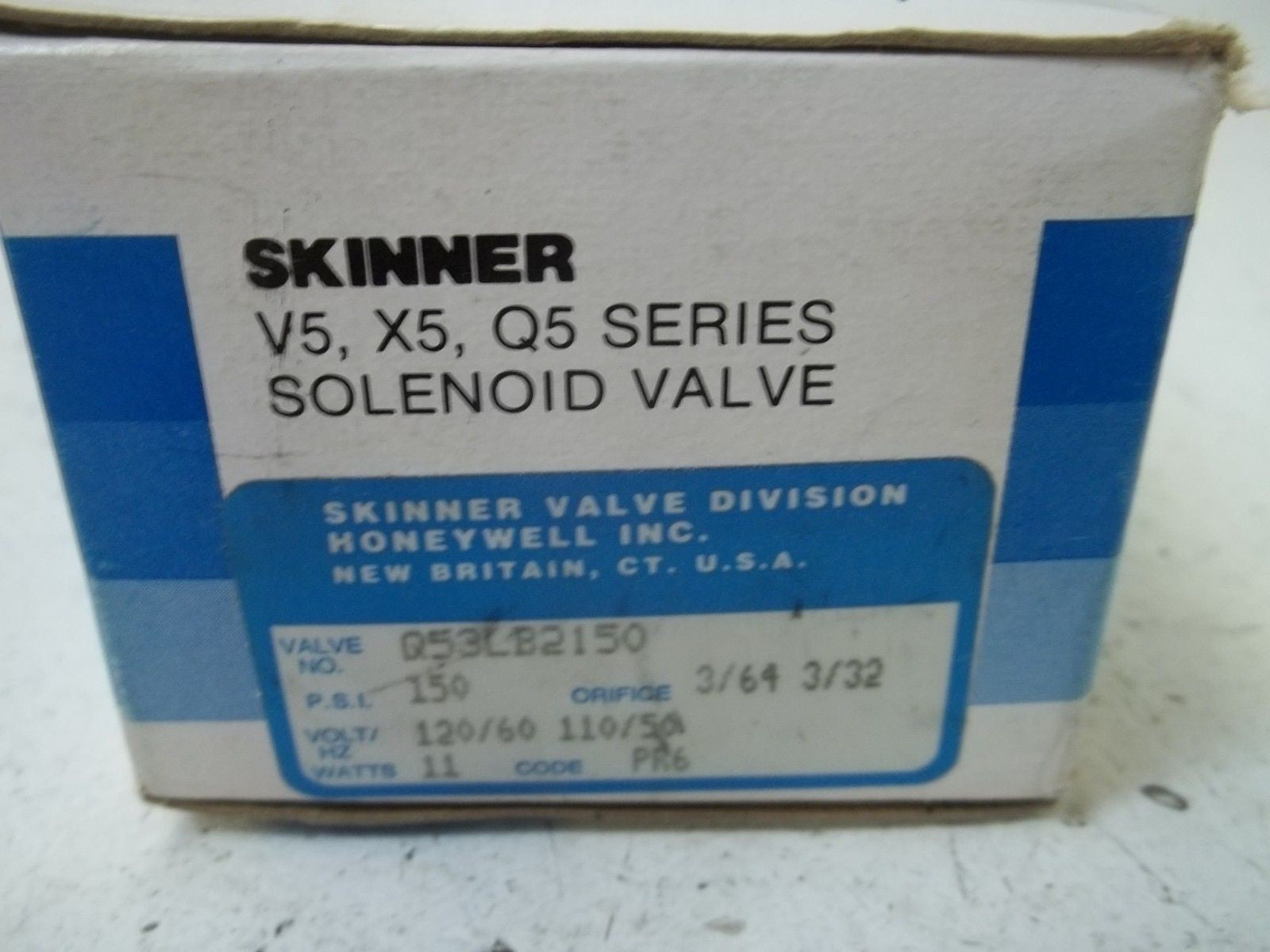 SKINNER VALVE Q53LB2150 SOLENOID VALVE *NEW IN BOX*