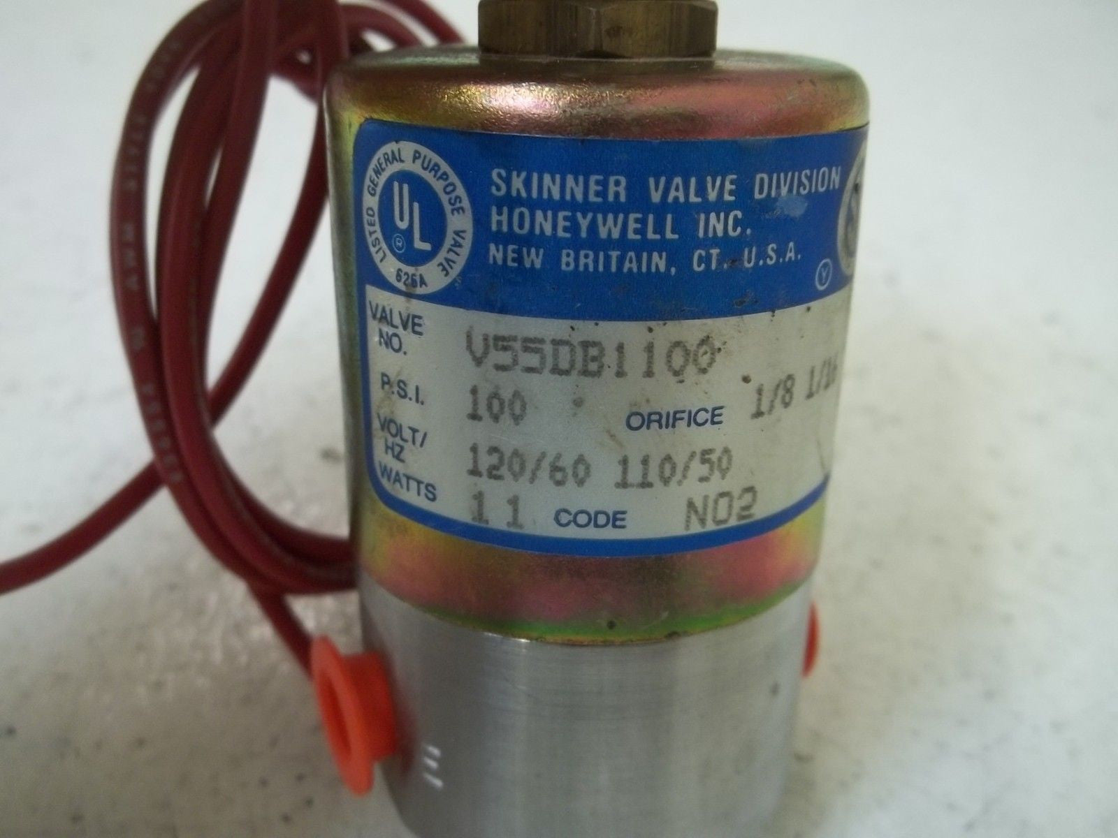 SKINNER VALVE V55DB1100 SOLENOID VALVE *USED*