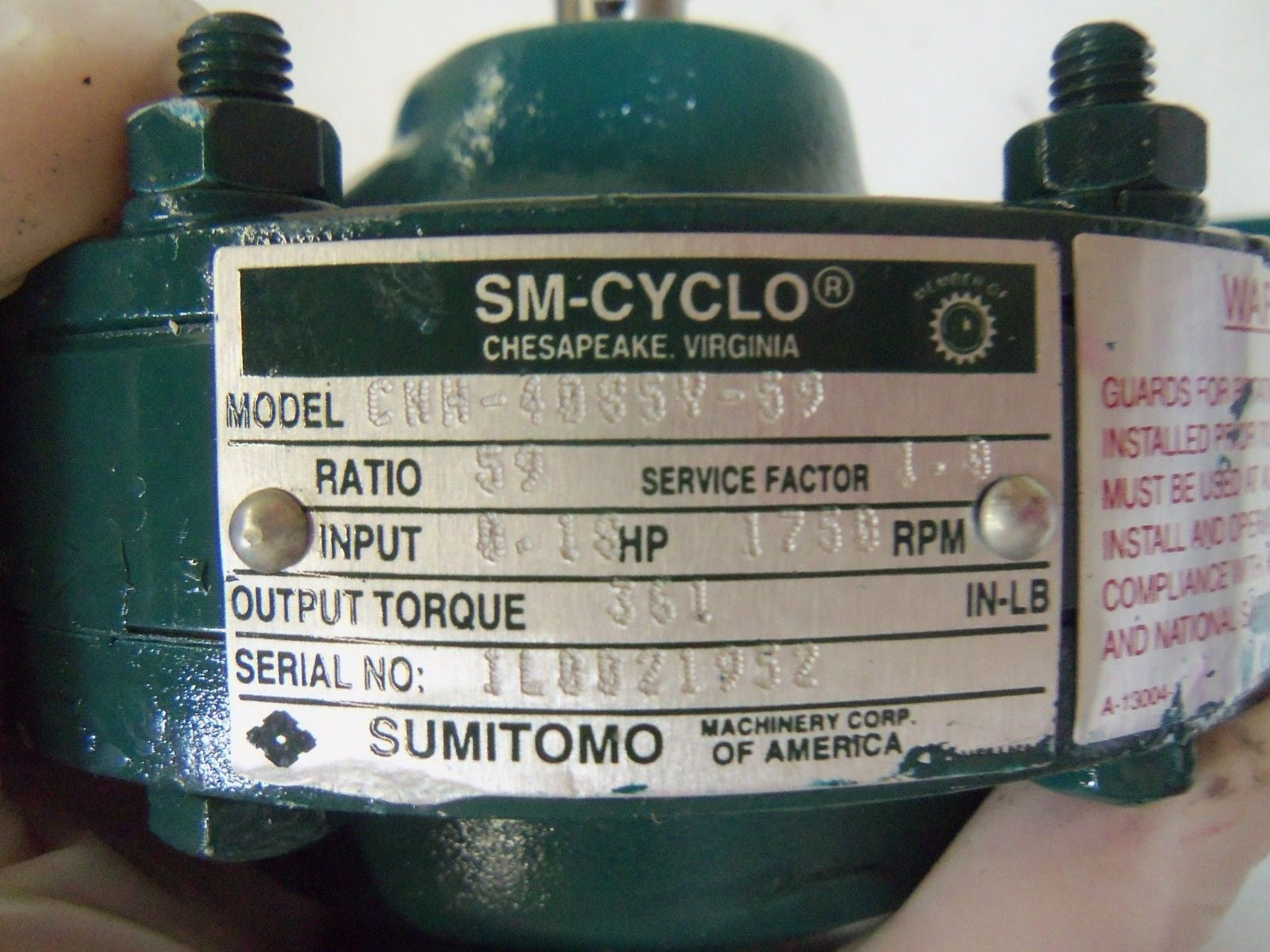 SM-CYCLO CNM-4085Y-59 *NEW NO BOX*