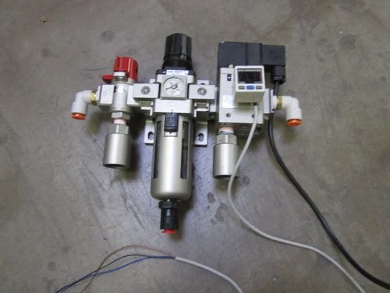 SMC VHS30-N03-Z , AW30-N03DEH-Z, NAV3000-N03-5DZ, ISE30-T1-65 VALVE ASSEM.*USED*