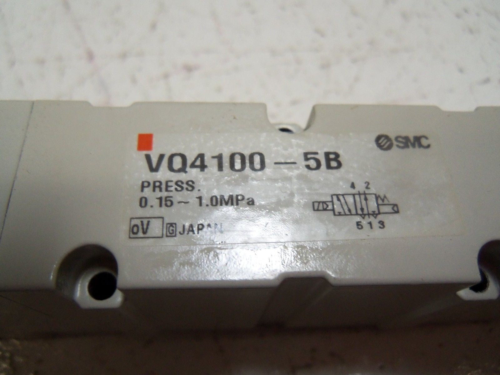 SMC VQ4100-5B SOLENOID VALVE *USED*