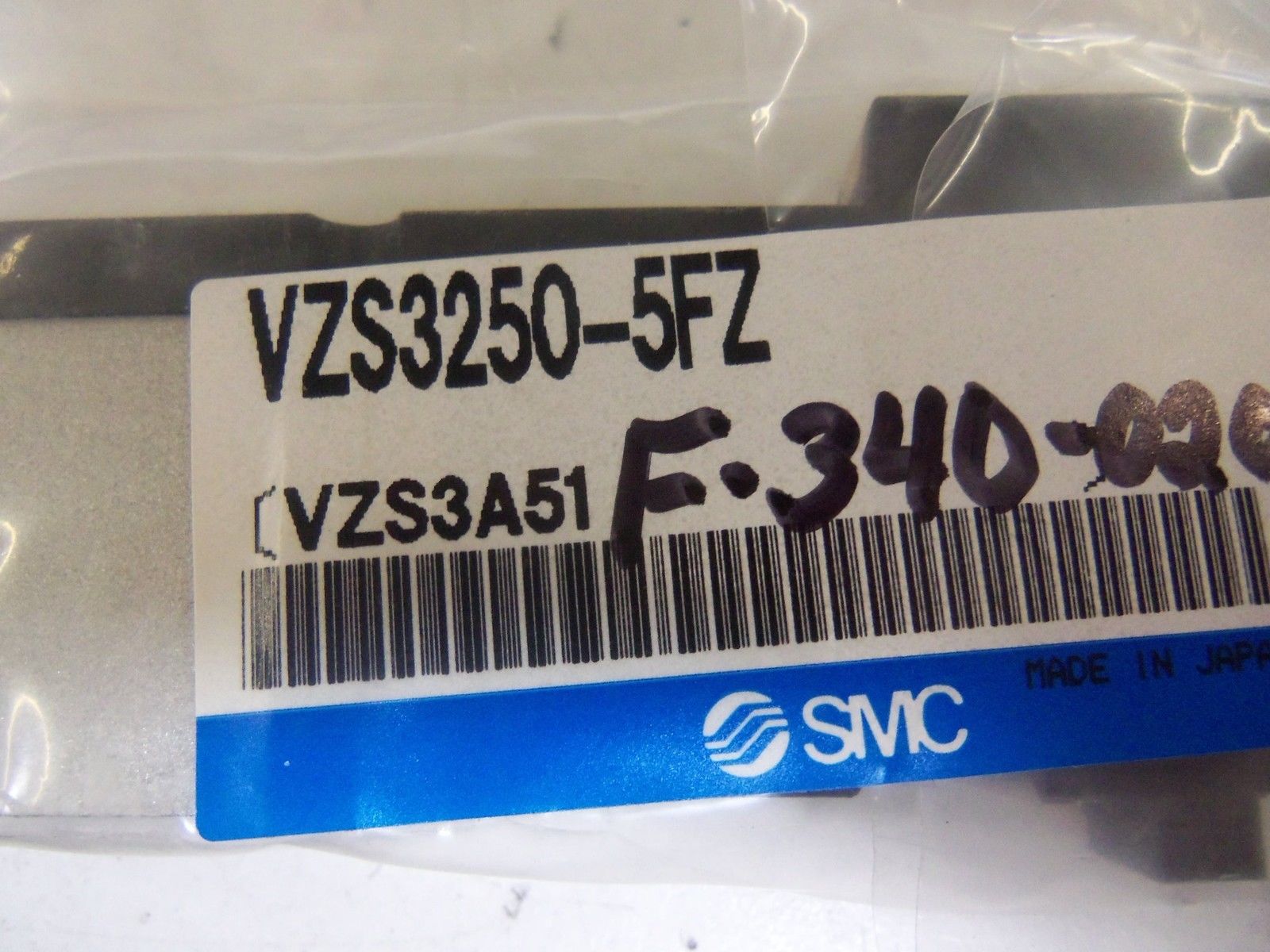 SMC VZS3250-5FZ SOLENOID VALVE *NEW IN FACTORY BAG*