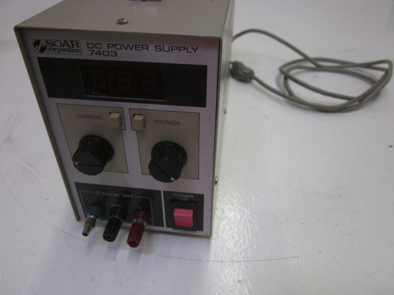 SOAR CORP.  DC POWER SUPPLY 7400 SER. 803871 *USED*