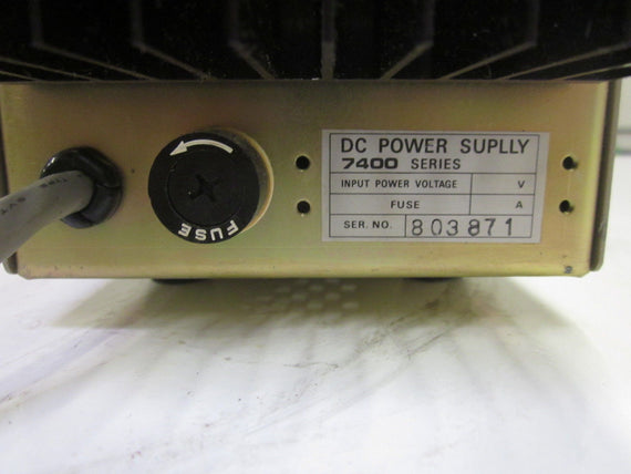 SOAR CORP.  DC POWER SUPPLY 7400 SER. 803871 *USED*