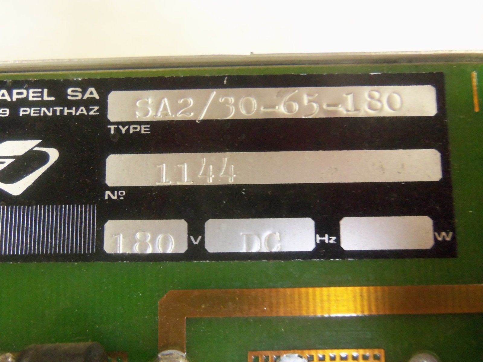 SOCAPEL SA2/30-65-180 *USED*