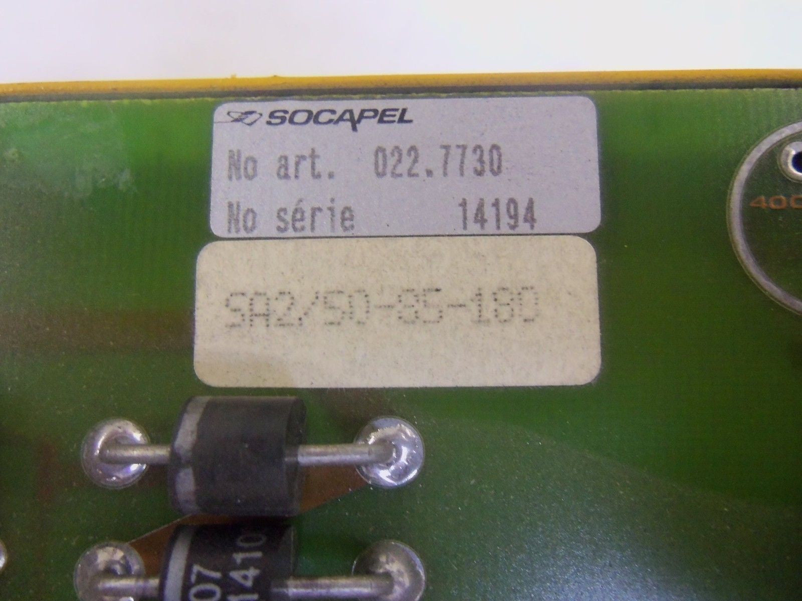 SOCAPEL SA2/50-85-180 NO FAN *USED*