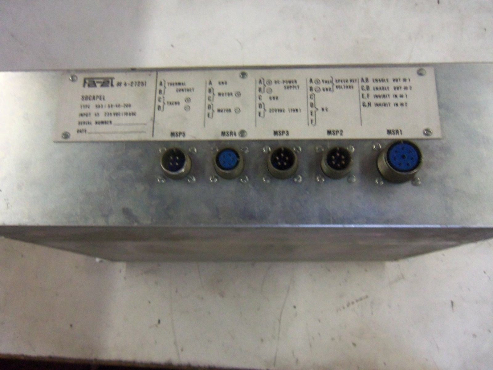 SOCAPEL SA3/XX-40-200 (AS PICTURED) *USED*