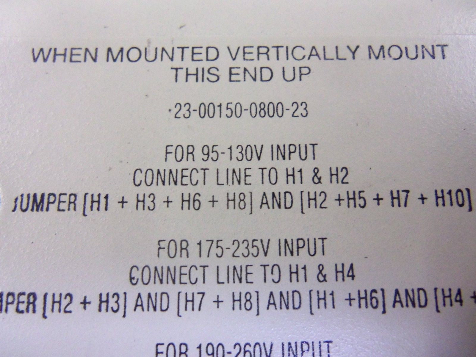 SOLA 23-00150-0800-23 *USED*