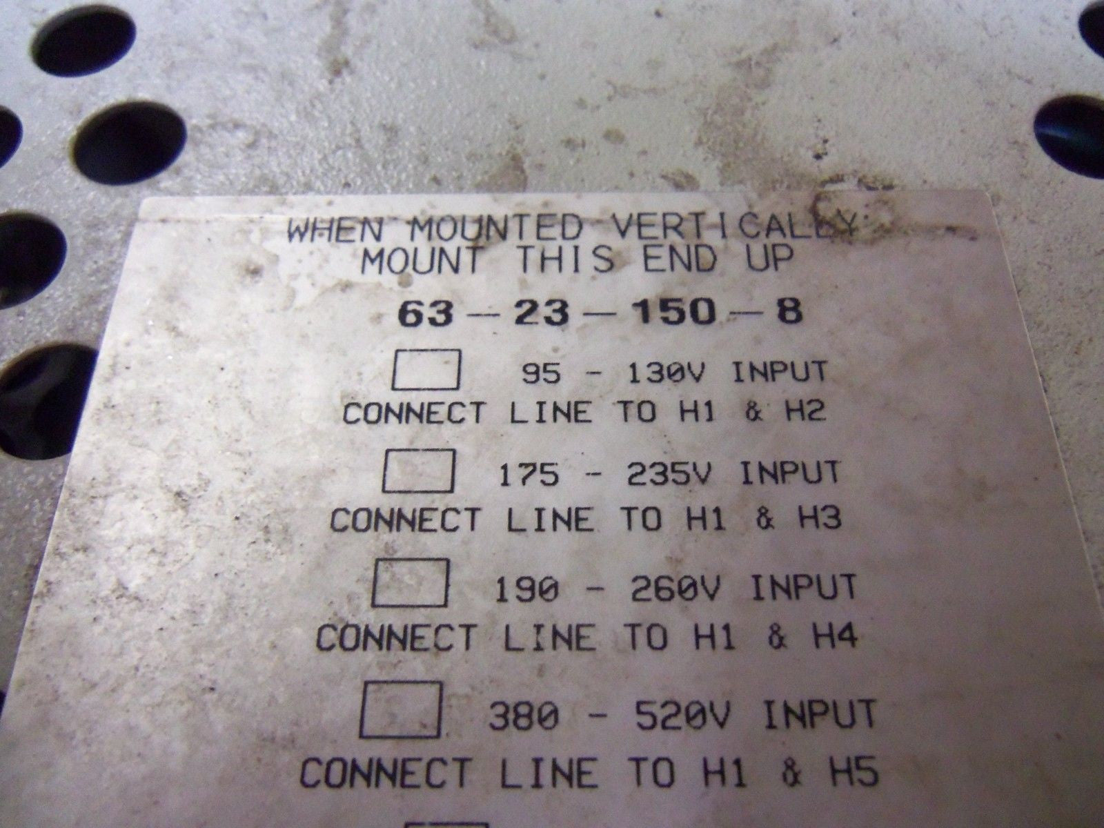 SOLA 63-23-150-8 COMPUTER REGULATOR *USED*