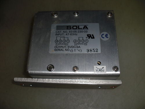SOLA 83-05-230-03 POWER SUPPLY *USED*