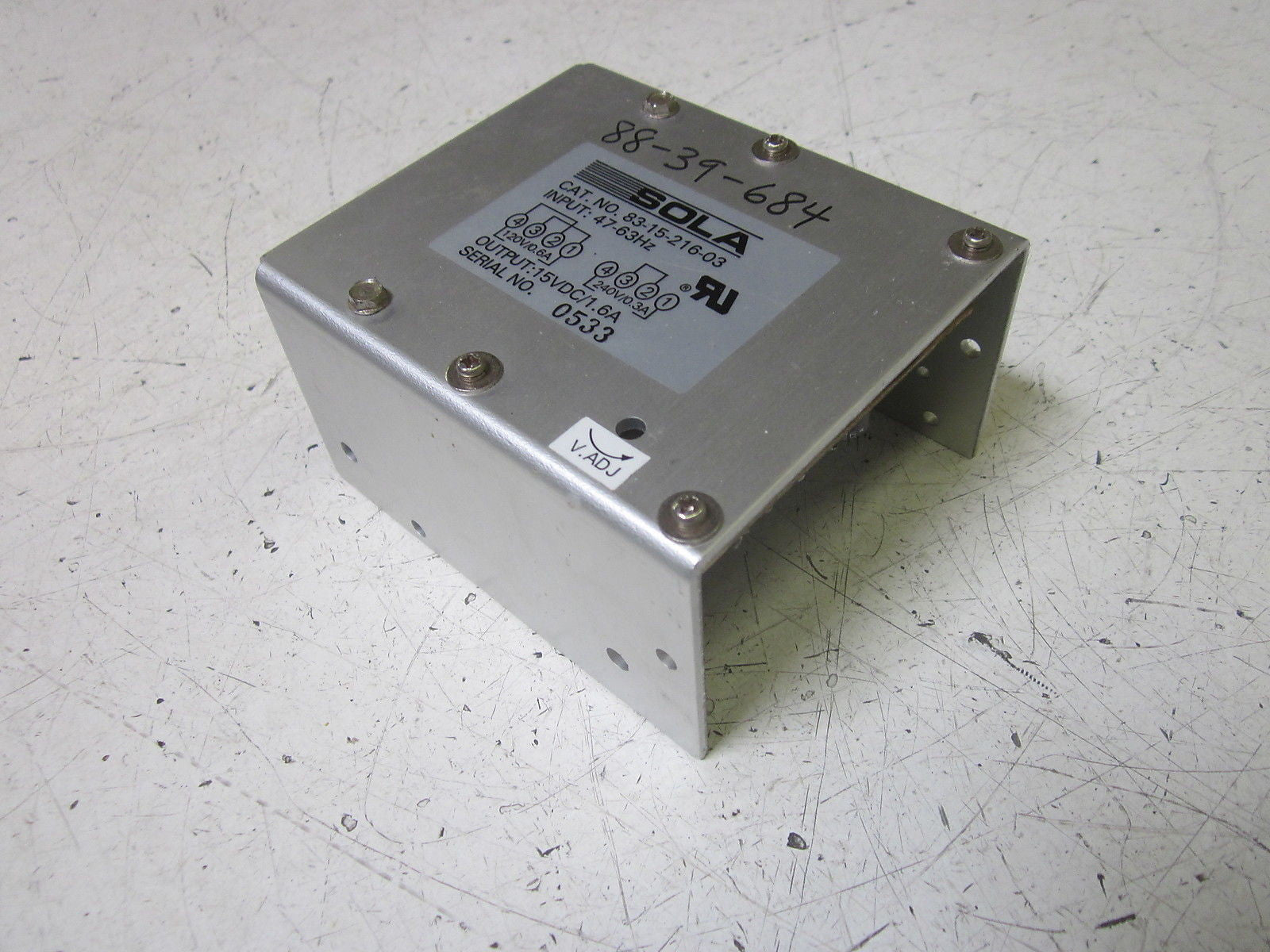 SOLA 83-15-216-03 POWER SUPPLY *USED*