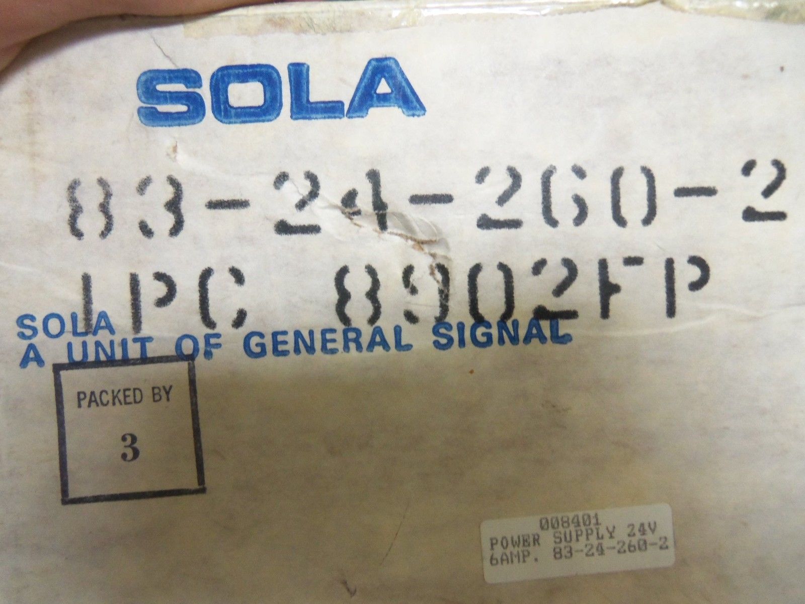 SOLA 83-24-260-2 TRANSFORMER *NEW IN BOX*