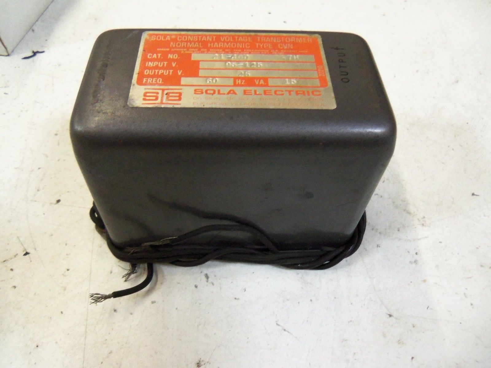 SOLA ELECTRIC 21-400 7H *USED*