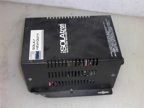 SOLA HEVI-DUTY ISOLATRON POWER SUPPLY 63Z136 *USED*