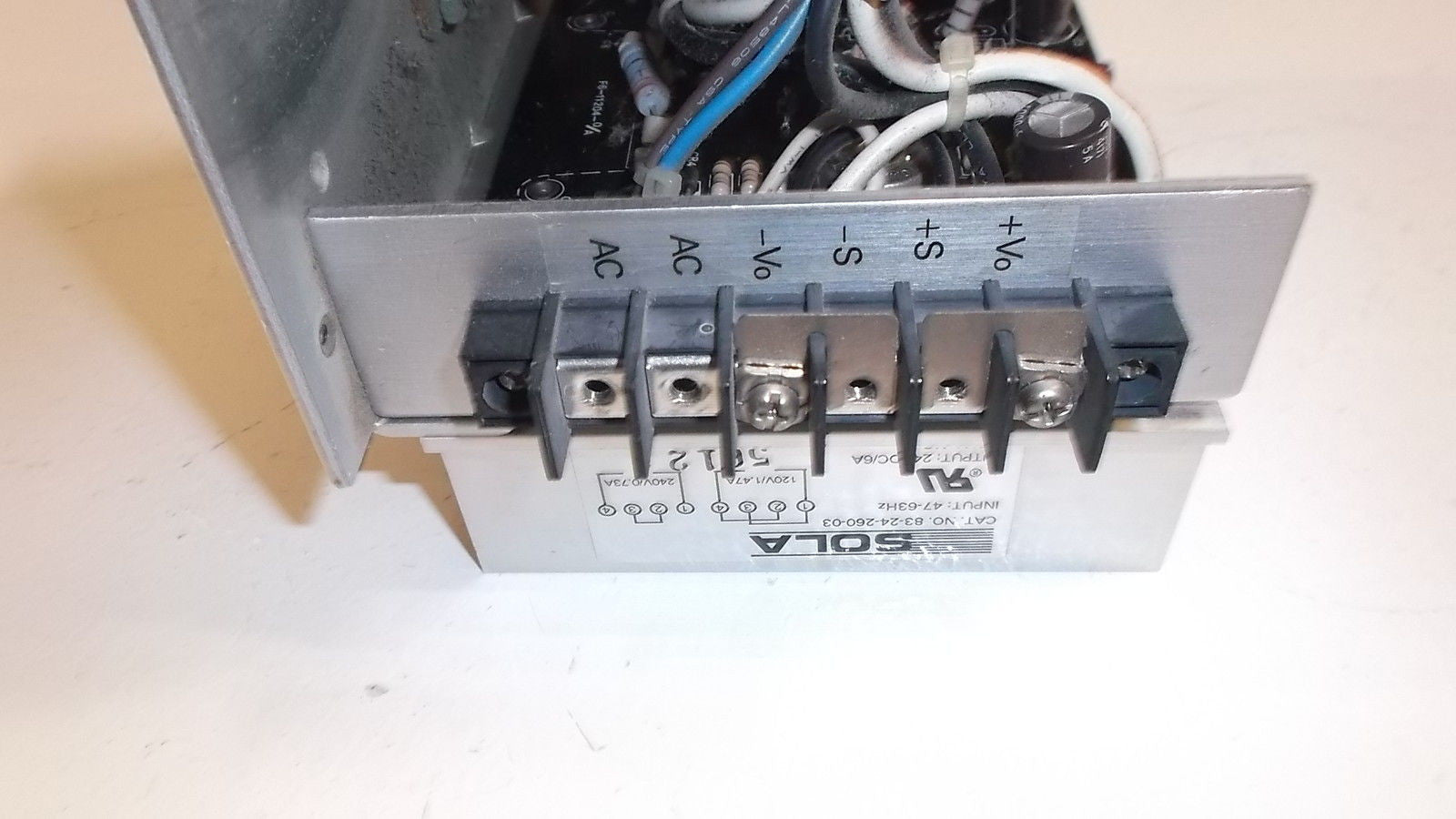 SOLA 83-24-260-03 POWER SUPPLY 120/240V 47-63Hz *USED*