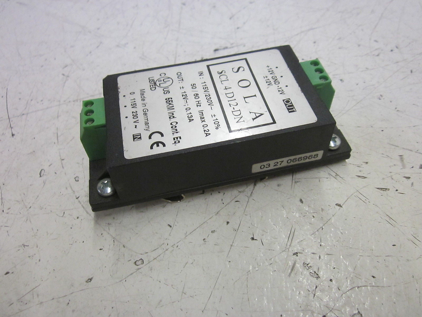 SOLA SCL4D12-DN POWER SUPPLY 115/230V  *USED*