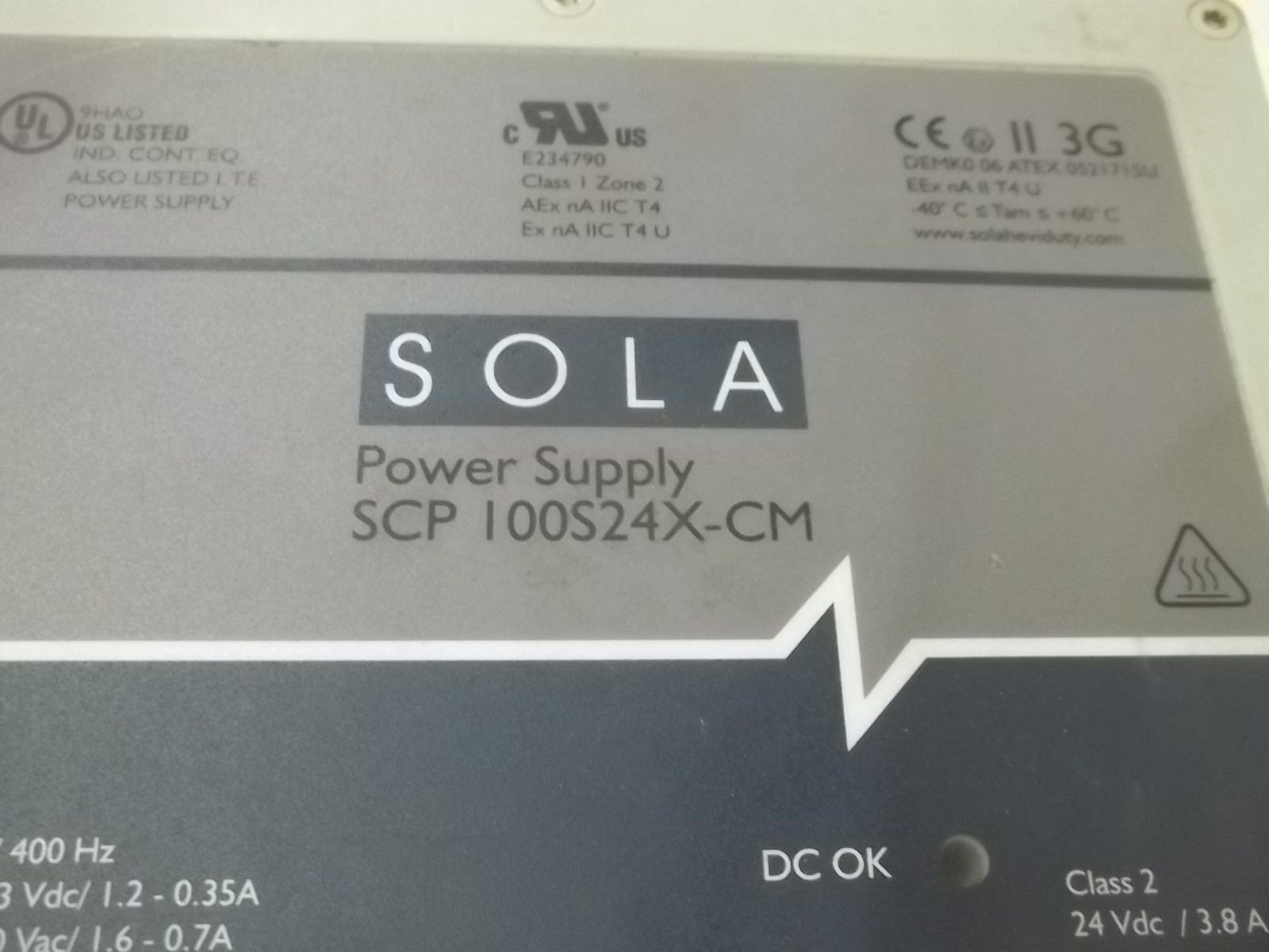 SOLA SCP100S24X-CM POWER SUPPLY *NEW NO BOX*