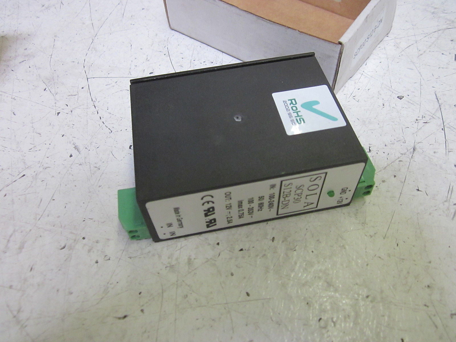 SOLA SCP30S12B-DN POWER SUPPLY, DIN MOUNT 100-240V *NEW IN BOX*