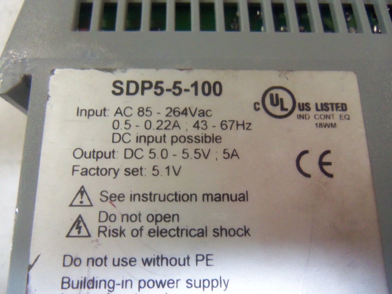 SOLA SDP5-5-100 *USED*