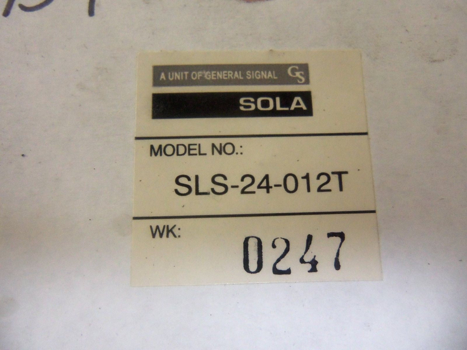 SOLA SLS-24-012T POWER SUPPLY *NEW IN BOX*
