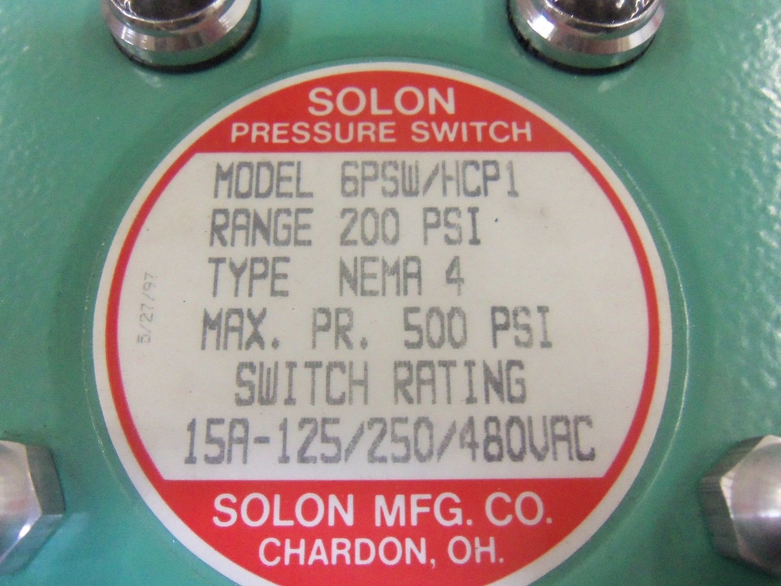 SOLON 6PSW/HCP1 *USED*